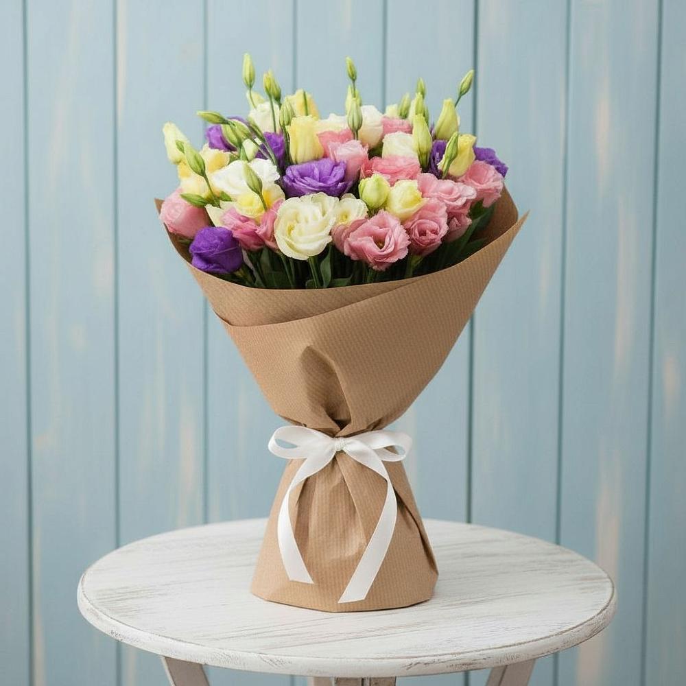 Букет цветов из: Лизиантусы в Ржеве