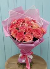 Букет 15 Розовых роз Равель в Ржеве