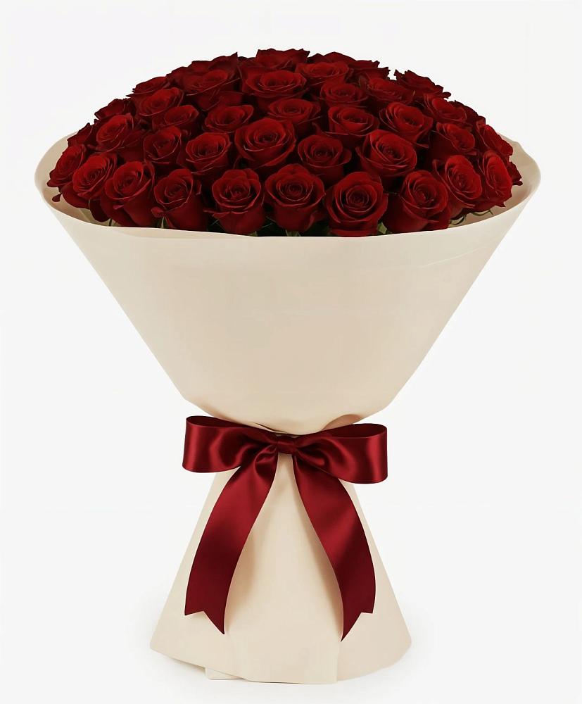 Букет 101 Бордовая роза Блэк Бакарра в Ржеве