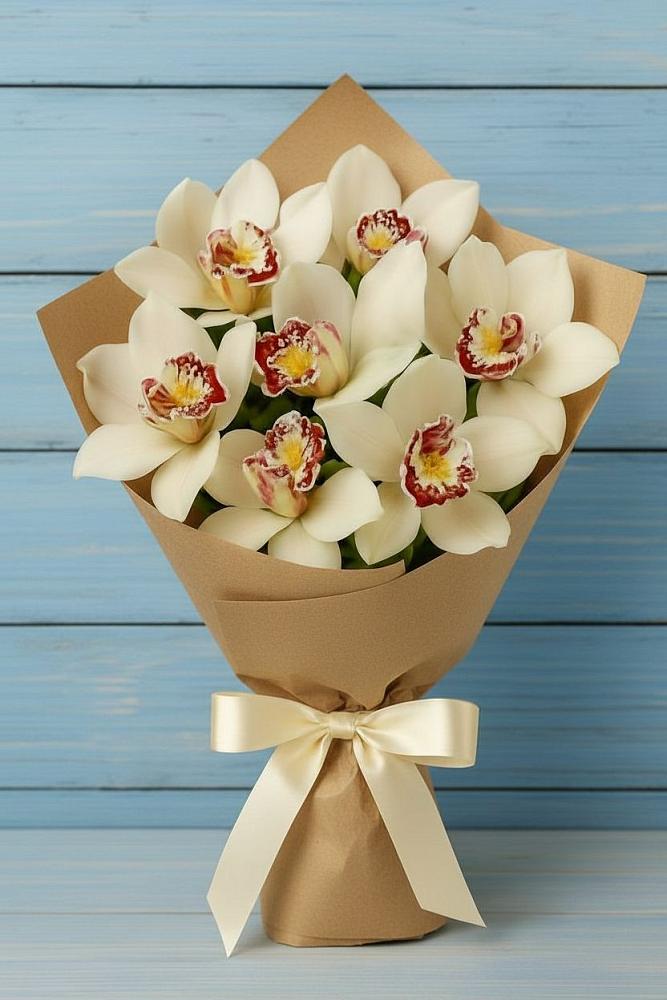 Букет цветов из: Орхидеи и Розы в Ржеве